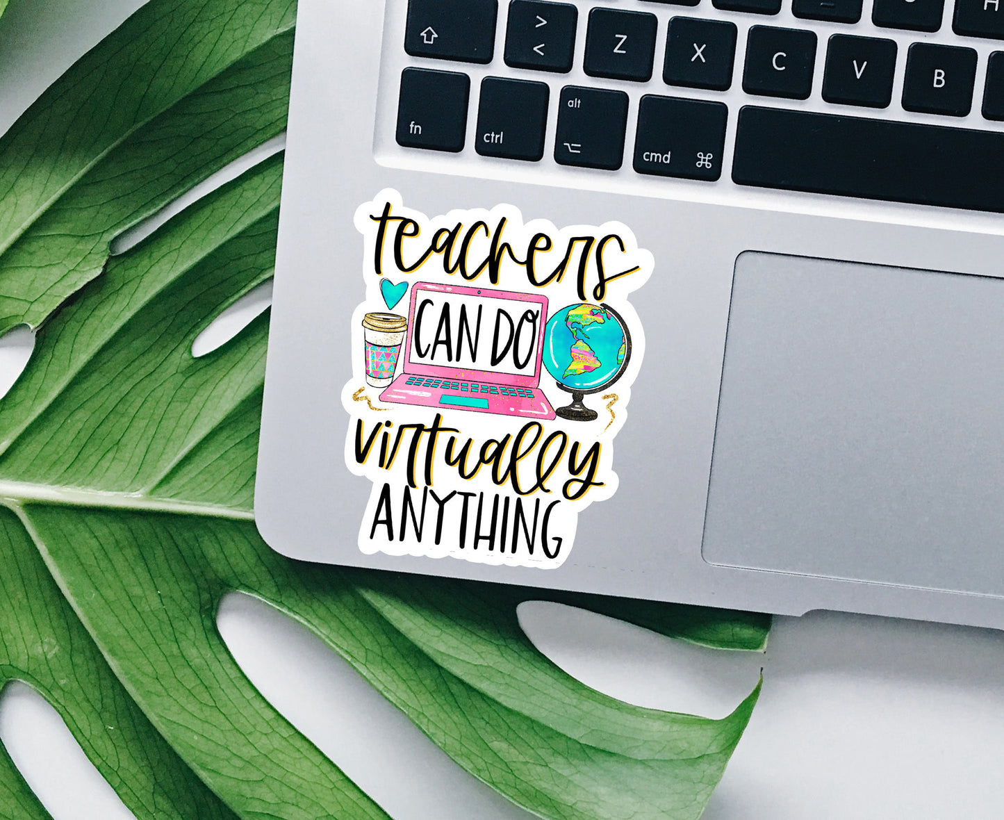 Teach Backpack Sticker Teacher Vinyl Sticker, Laptop Sticker