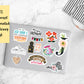 Let’s travel skyline vinyl sticker, travel stickers, Best friend gift, birthday gift, Macbook sticker, laptop sticker