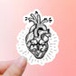 Lock human heart Vinyl sticker, heart sticker,Best friend gift, birthday gift, Macbook sticker, laptop sticker