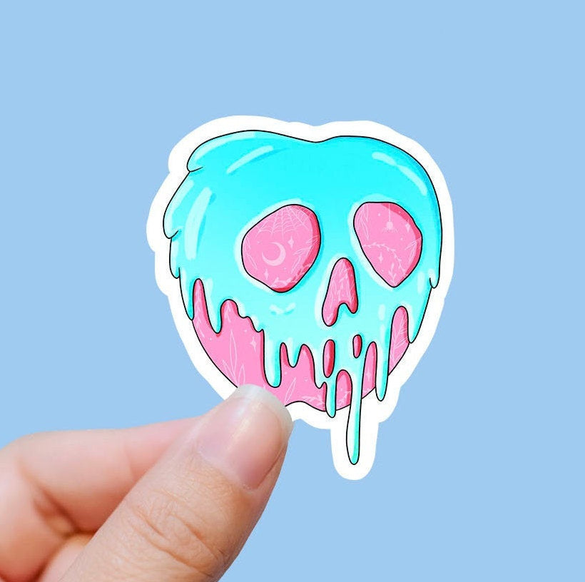 Poison apple sticker, apple stickers,  laptop stickers, waterproof sticker