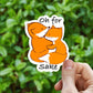 Oh for fox sake vinyl sticker, fox sticker, best friend gift, laptop sticker, Macbook decal, sarcastic gift