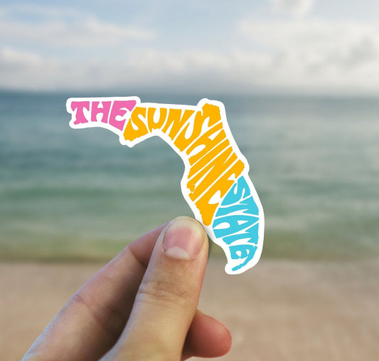 Florida state outline sticker, Florida,  waterproof state sticker, travel sticker, Laptop decal, MacBook decal