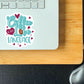 Coffee is my love language vinyl sticker, coffee cup sticker,  coffee, coffee lover gift, laptop stickers, waterproof sticker