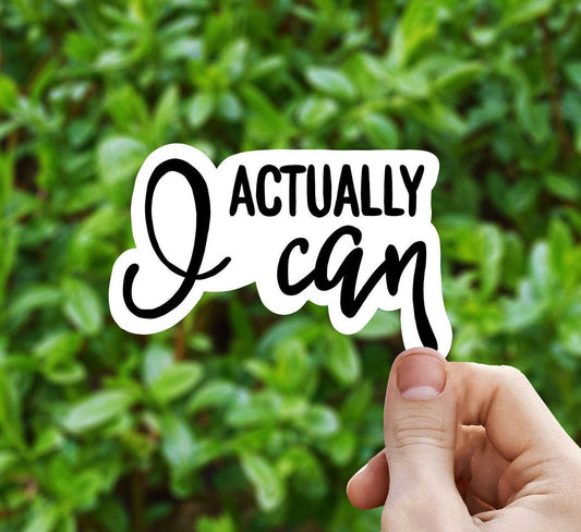 Actually I can vinyl sticker, feminism sticker, best friend gift, laptop sticker, stickers for hydroflask