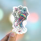 Colorful jellyfish vinyl sticker, ocean sticker, best friend gift, laptop sticker, Macbook decal, sarcastic gift