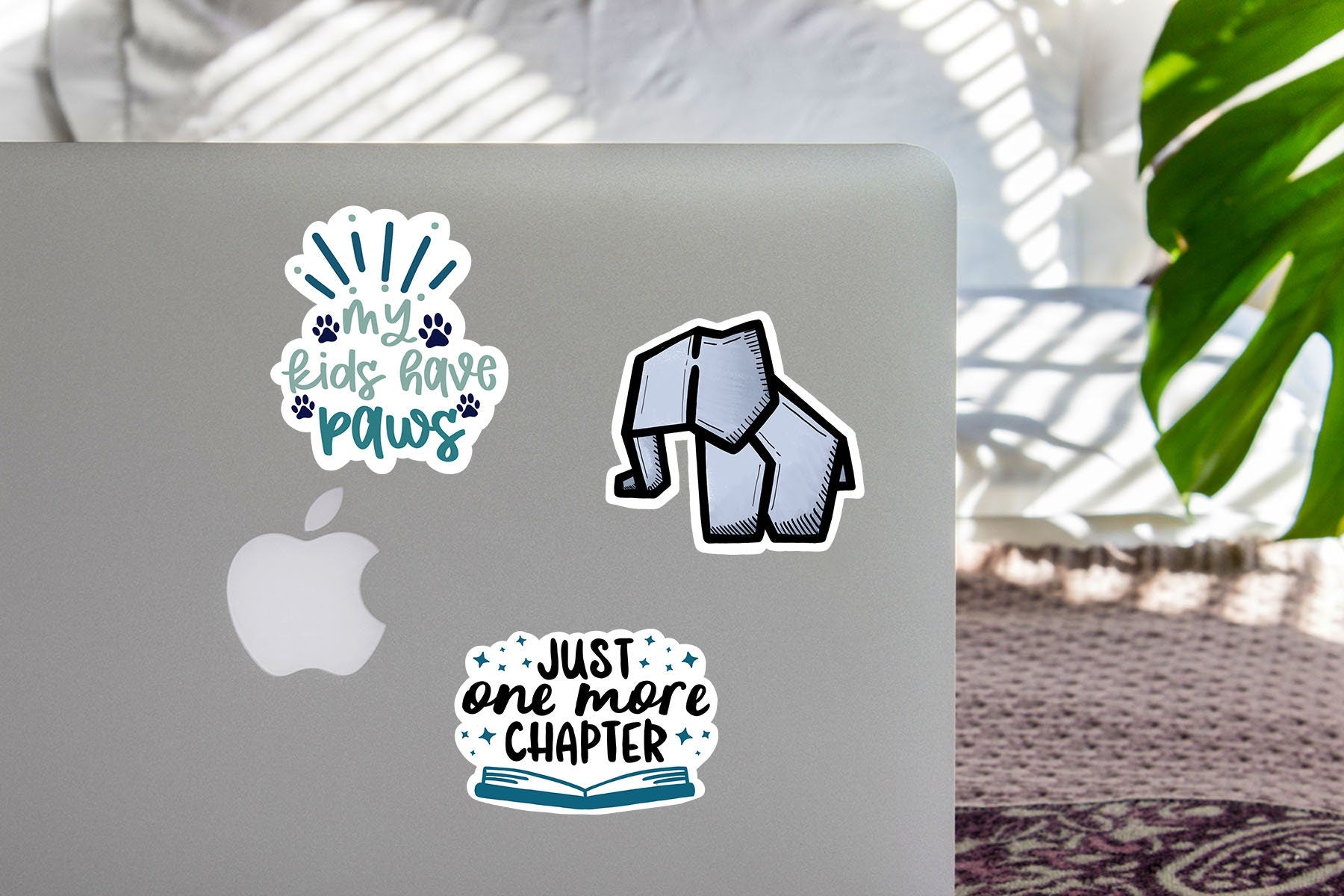 Home is where my plants are vinyl sticker, garden sticker, laptop stickers, waterproof flower sticker