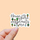 Home is where my plants are vinyl sticker, garden sticker, laptop stickers, waterproof flower sticker