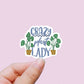 Crazy plant lady vinyl sticker, garden sticker, laptop stickers, waterproof flower sticker