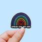 SLNH rainbow vinyl sticker, lgbt, best friend gift,  laptop stickers, Gay pride