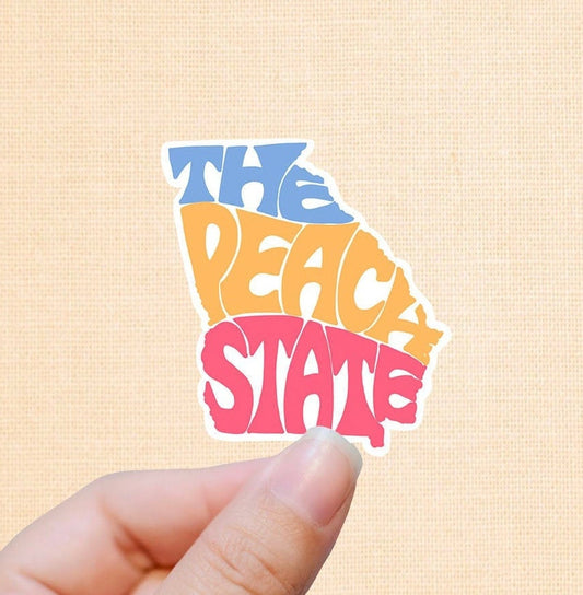 State of Georgia outline sticker, Georgia,  waterproof state sticker, travel sticker, Laptop decal,