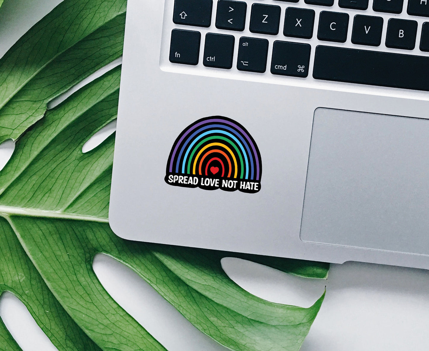 SLNH rainbow vinyl sticker, lgbt, best friend gift,  laptop stickers, Gay pride