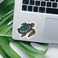 Tangle turtle vinyl Sticker, water bottle stickers, ocean stickers, zentangles, laptop stickers, waterproof sticker