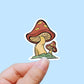 Muted mushrooms sticker, Mushroom decor, Laptop decals