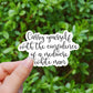 Minimal Carry yourself with the confidence vinyl sticker, feminist sticker, laptop sticker, female rights