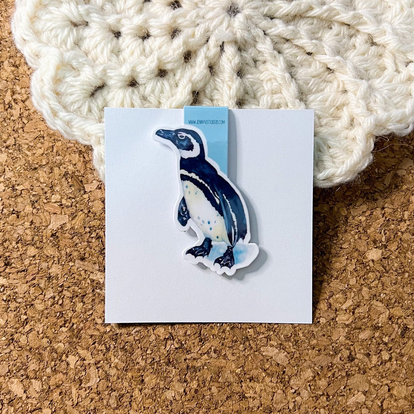 Penguin magnetic bookmark, reading accessory, cute bookmark, book gift