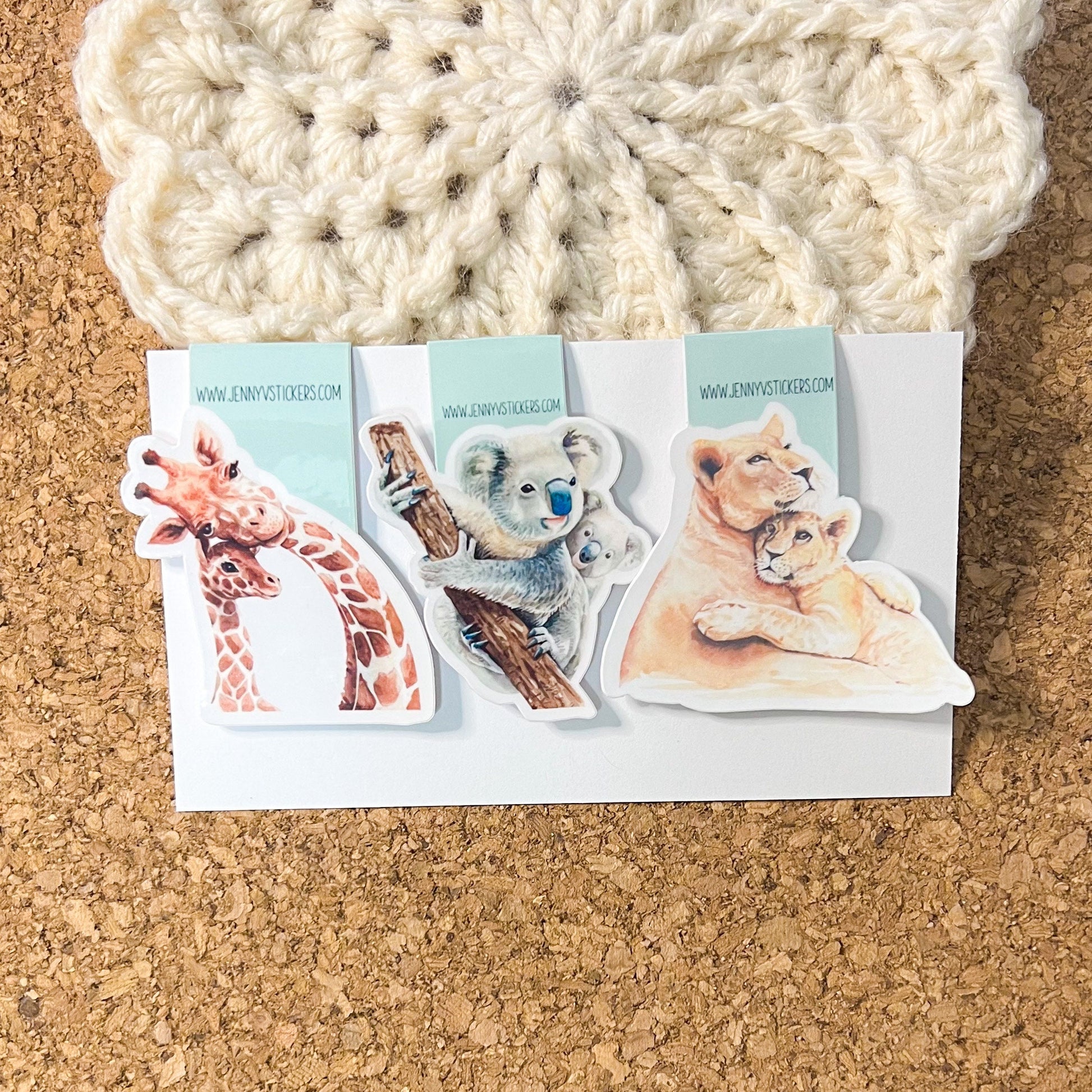 Safari animal magnetic bookmark, reading accessory, bookmark set, book gift