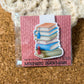 Stack of books magnetic bookmark, reading accessory, unique bookmark, cute bookmark, book gift