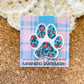 Watermelon paw print magnetic bookmark, reversible bookmark, reading accessory, cute bookmark, book gift