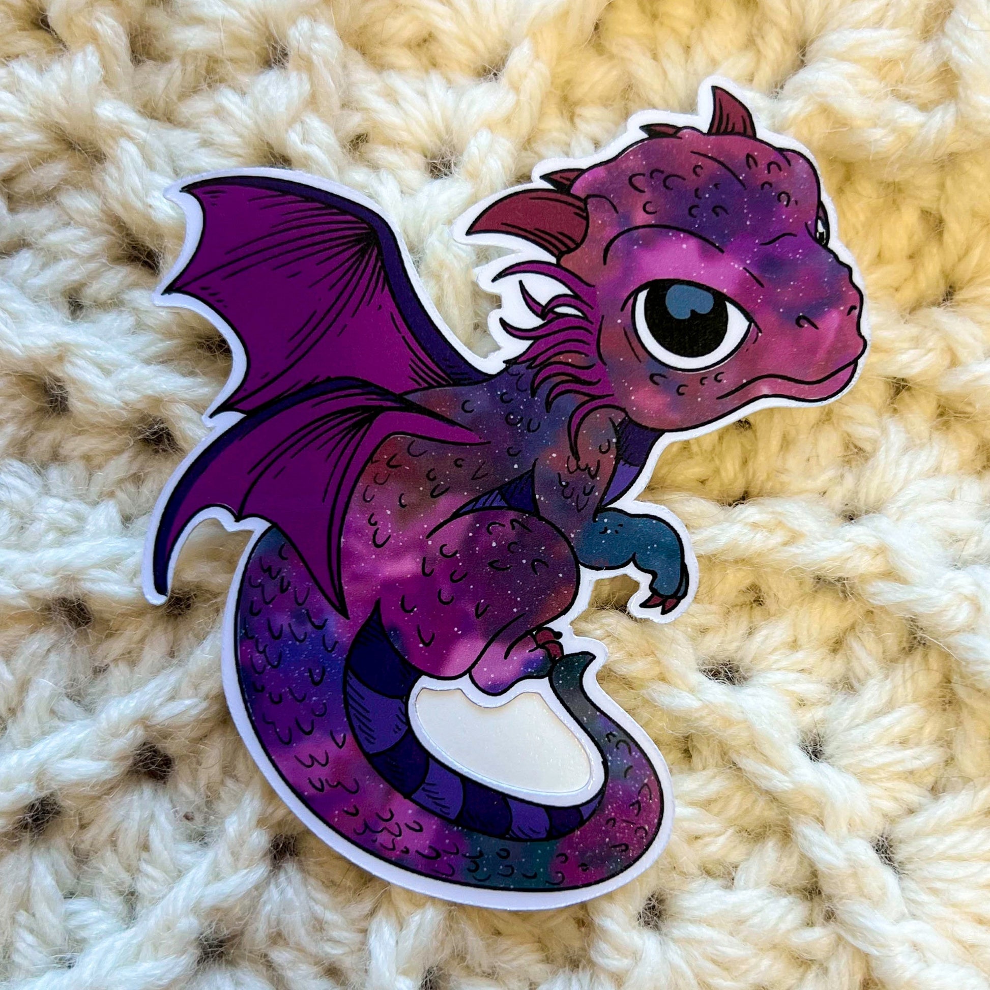 Galaxy Dragon vinyl sticker, Dragon sticker, Galaxy, trendy stickers, vinyl stickers