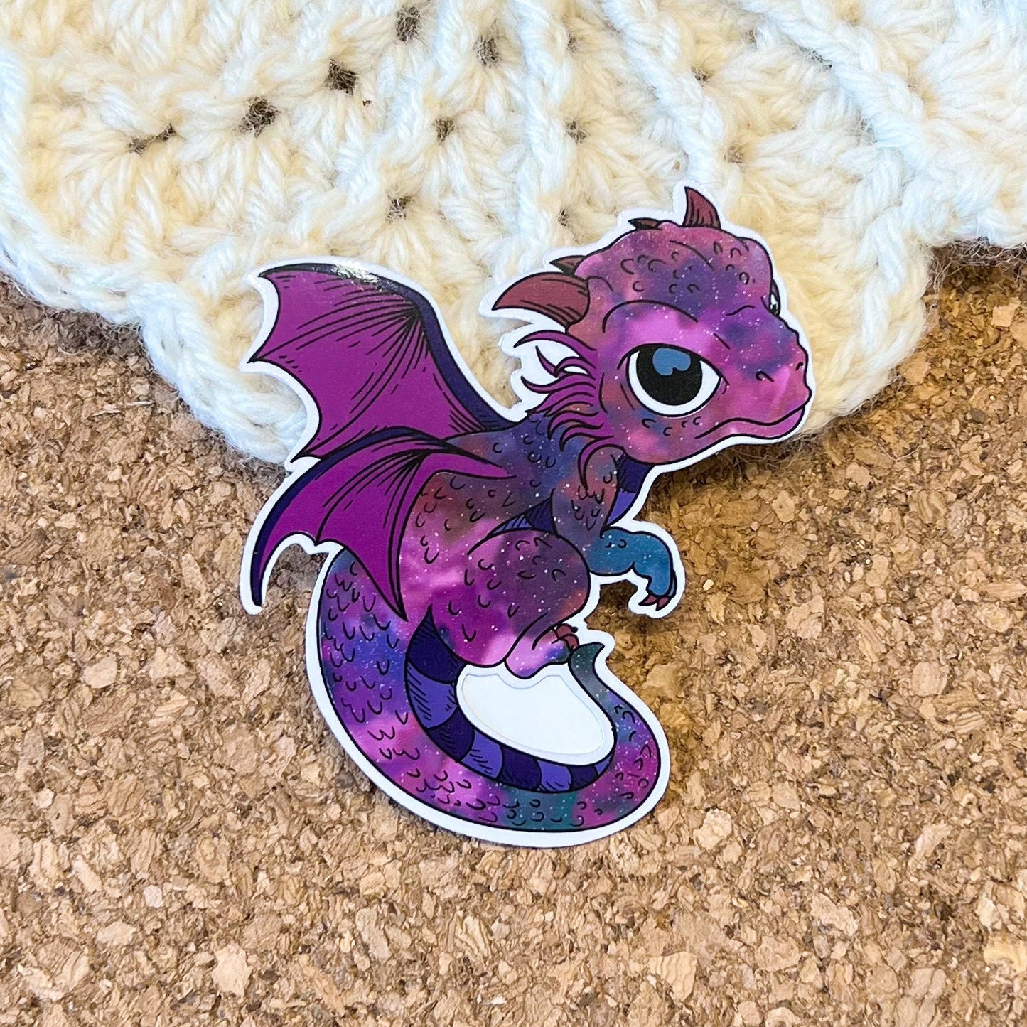 Galaxy Dragon vinyl sticker, Dragon sticker, Galaxy, trendy stickers, vinyl stickers