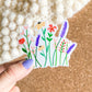 Wildflower Meadows sticker, vinyl sticker, floral stickers, waterproof decals, laptop sticker, stickers for water bottle