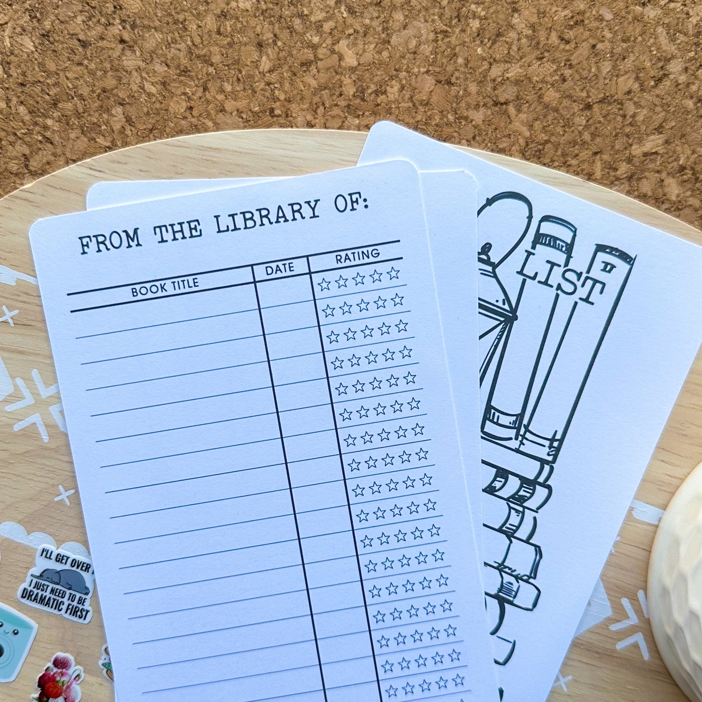 Reading Log tbr Bookmark, library book trackers, vintage book list, customized bookmark, reading tracker